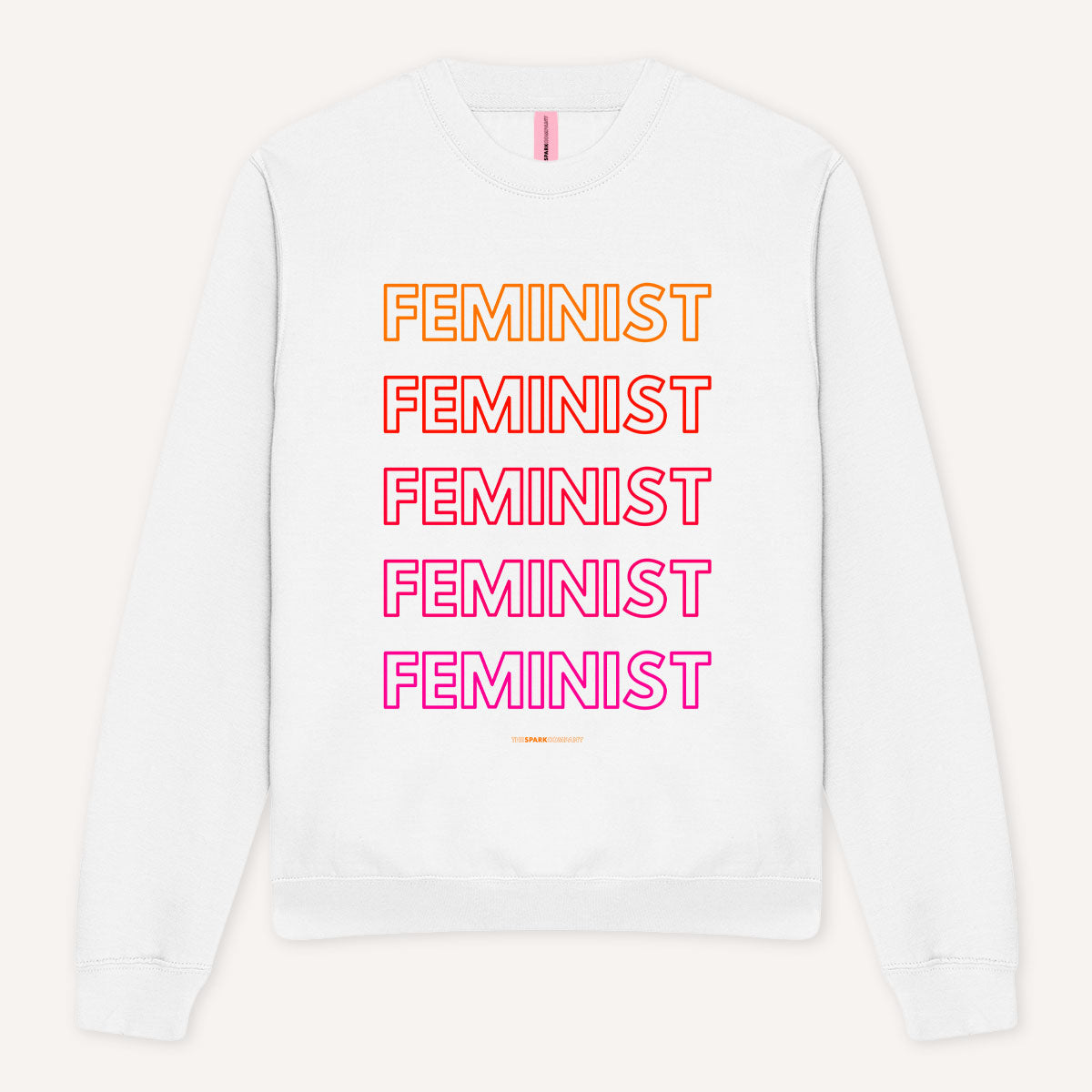 Rainbow Feminist Sweatshirt-Feminist Apparel, Feminist Clothing, Feminist Sweatshirt, JH030-The Spark Company