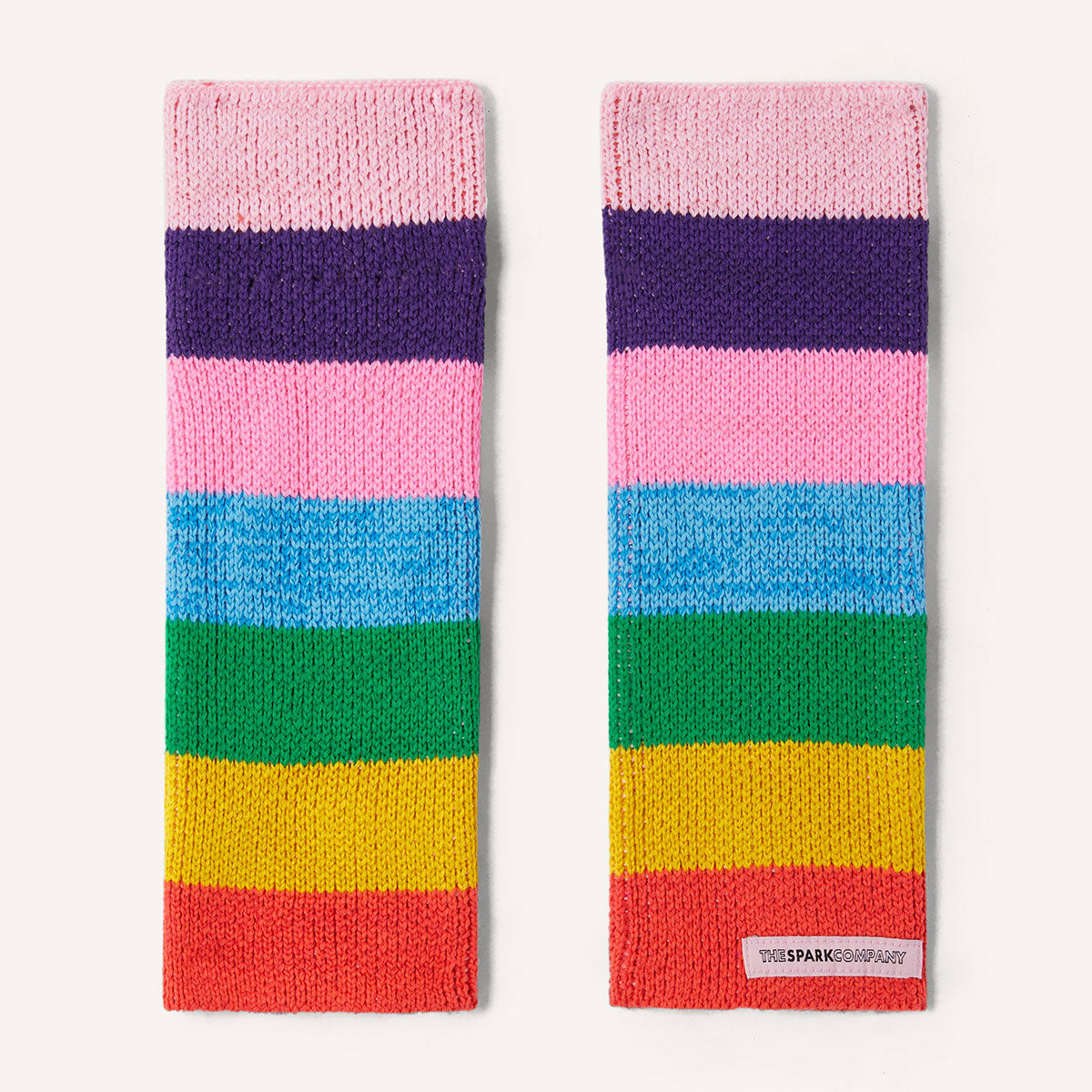 Rainbow Fingerless Wrist Warmers-LGBT Apparel, LGBT Clothing, LGBT Fingerless Wrist Warmers-The Spark Company