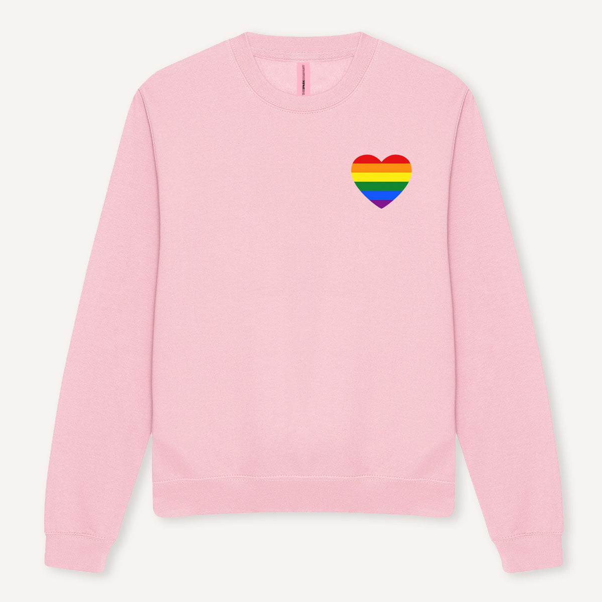 Rainbow Pride Heart Sweatshirt-LGBT Apparel, LGBT Clothing, LGBT Sweatshirt, JH030-The Spark Company