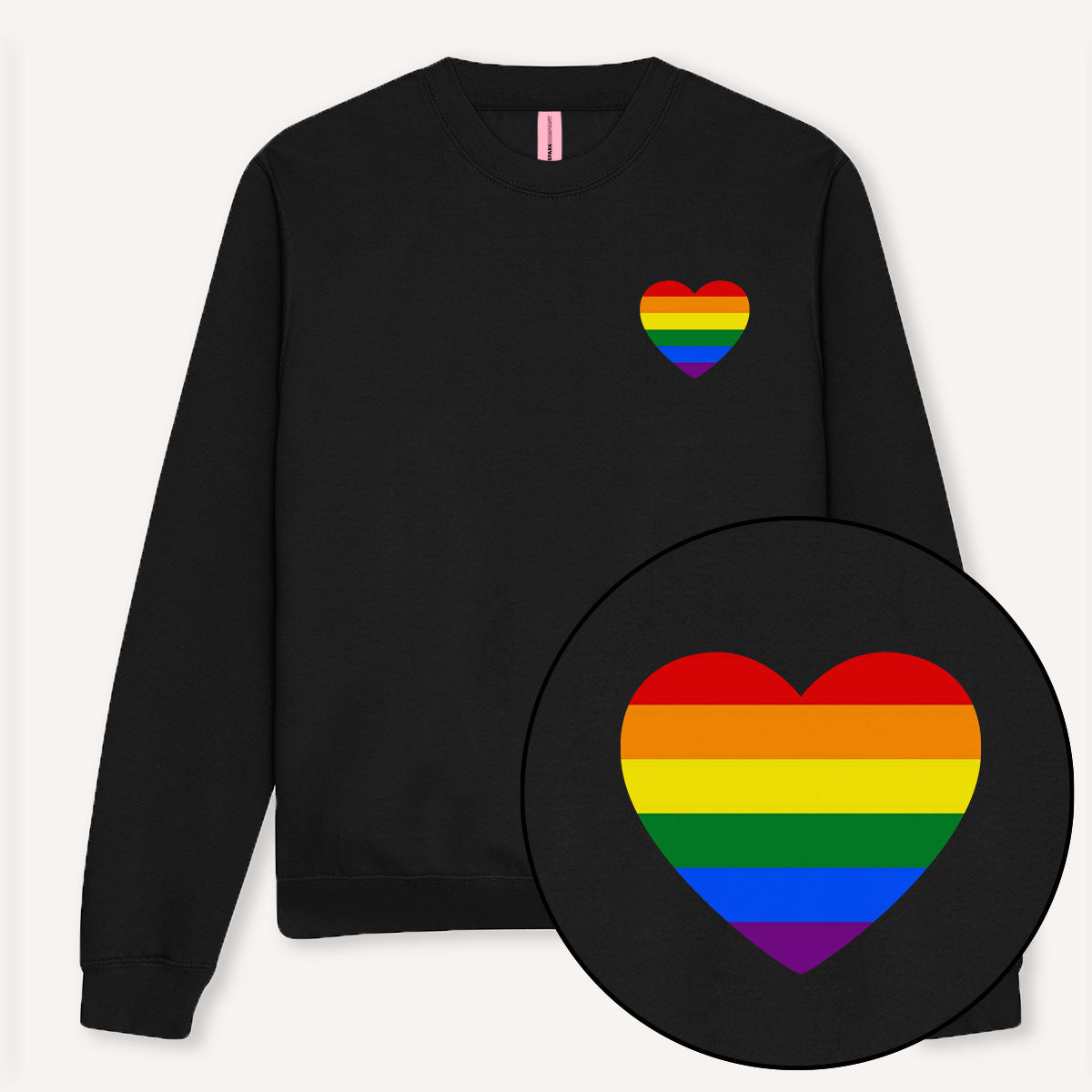 Rainbow Pride Heart Sweatshirt-LGBT Apparel, LGBT Clothing, LGBT Sweatshirt, JH030-The Spark Company