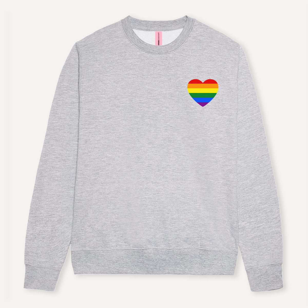 Rainbow Pride Heart Sweatshirt-LGBT Apparel, LGBT Clothing, LGBT Sweatshirt, JH030-The Spark Company