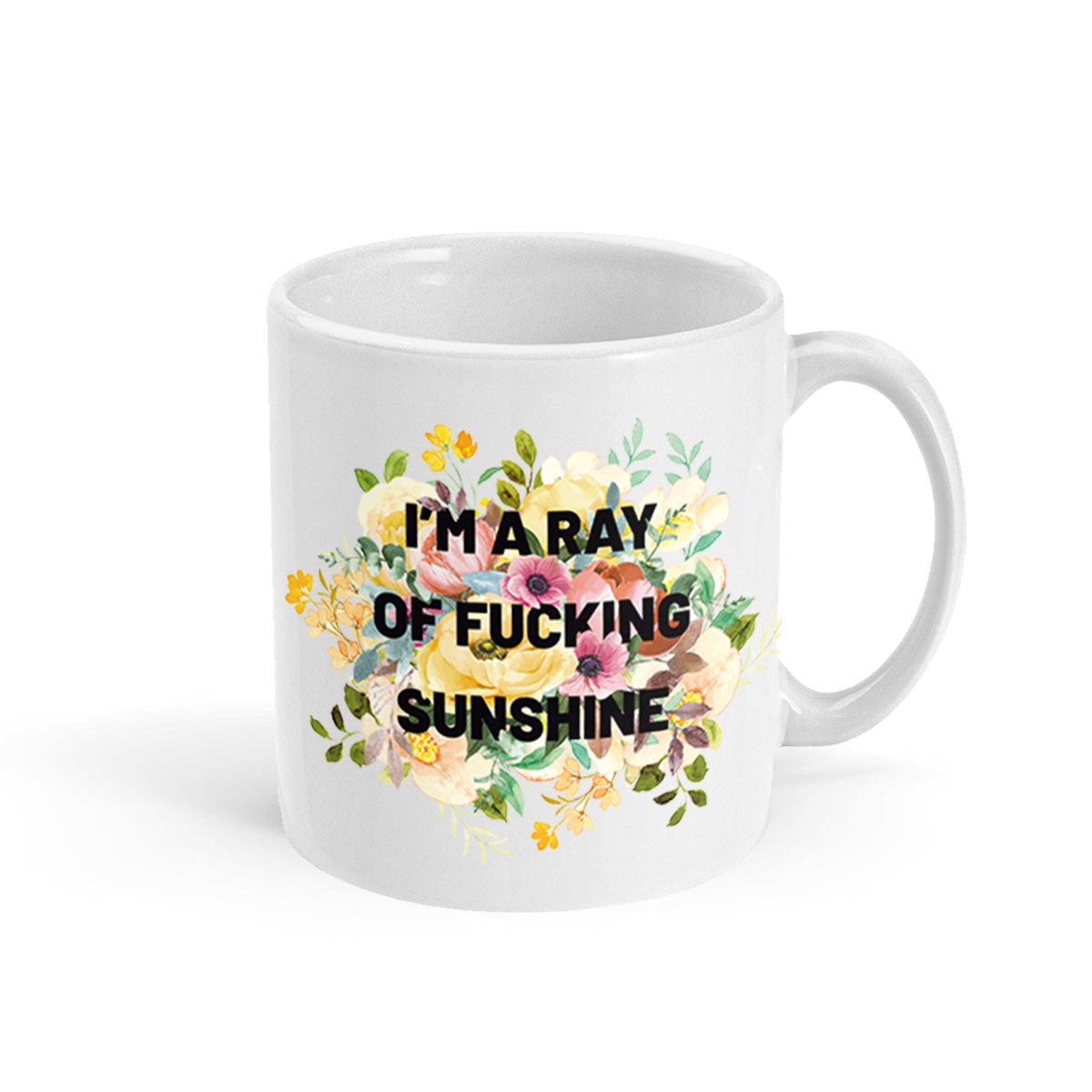 Ray of Sunshine Mug-Feminist Apparel, Feminist Gift, Feminist Coffee Mug, 11oz White Ceramic-The Spark Company