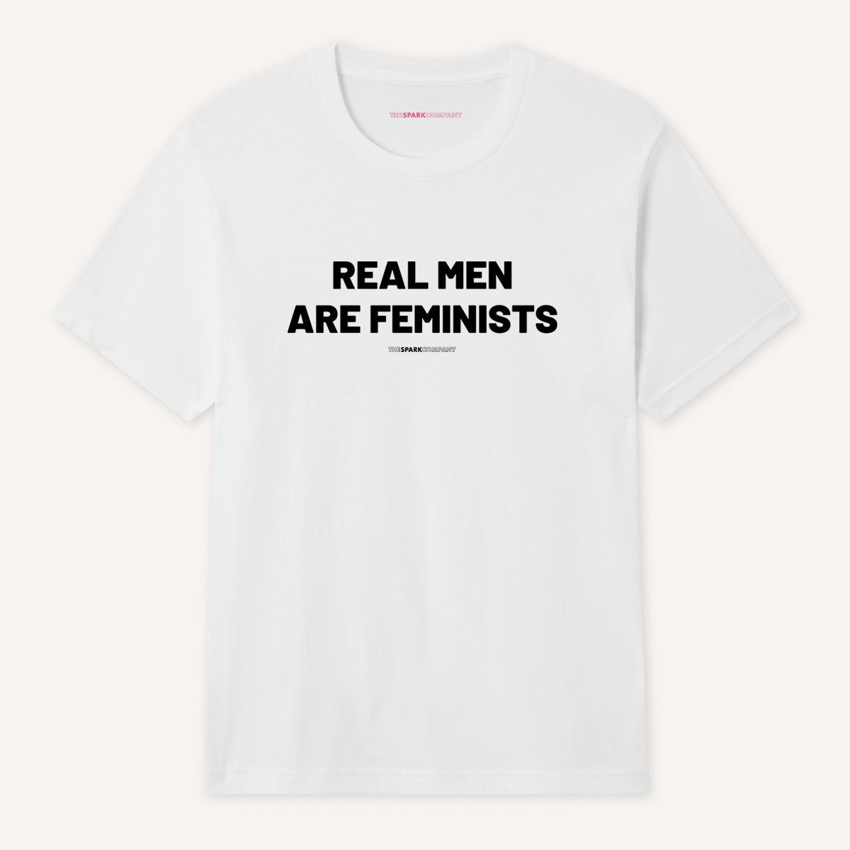 Real Men Are Feminists Men's T-Shirt-Feminist Apparel, Feminist Clothing, Men's Feminist T Shirt, BC3001-The Spark Company