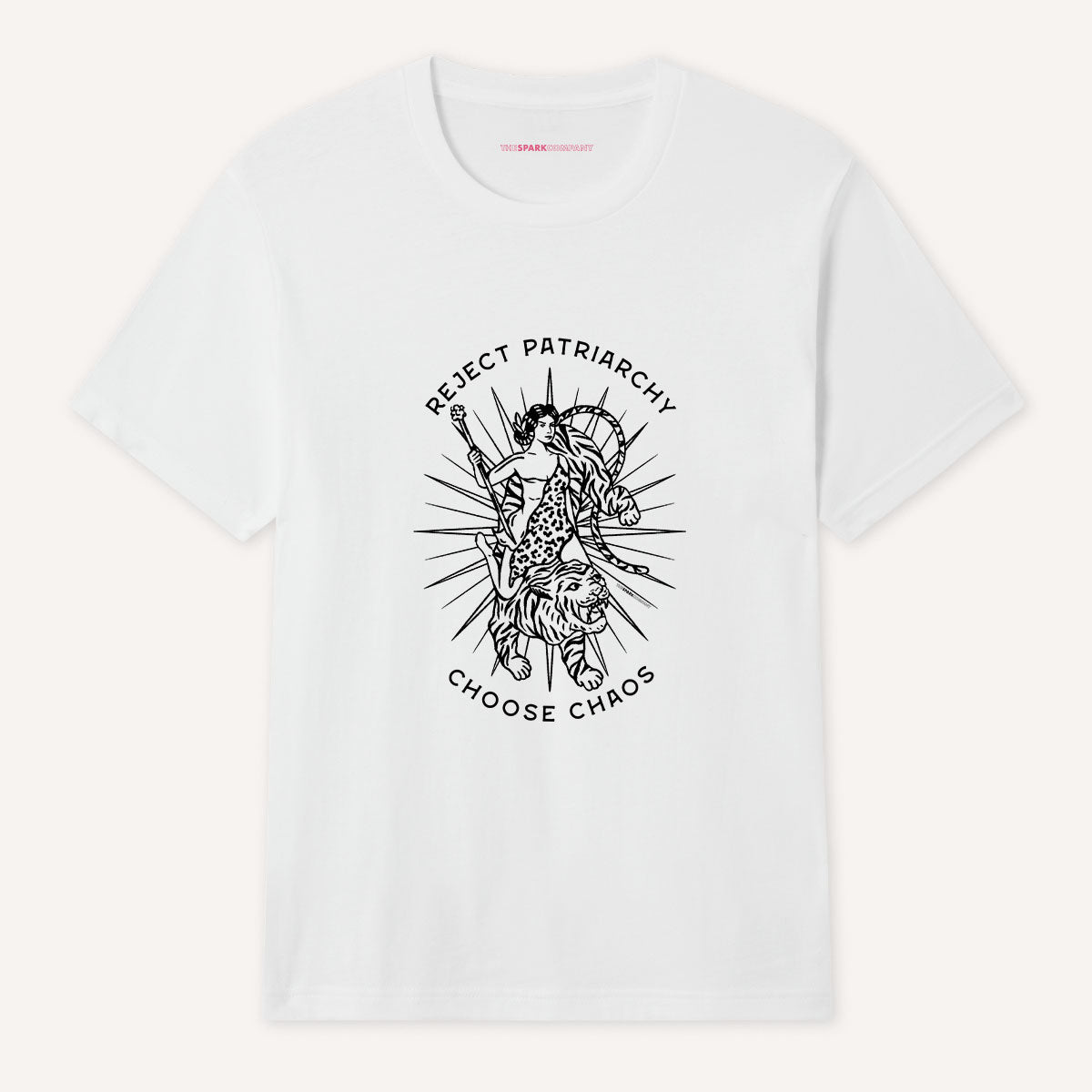 Reject Patriarchy Choose Chaos T-Shirt-Feminist Apparel, Feminist Clothing, Feminist T Shirt, BC3001-The Spark Company
