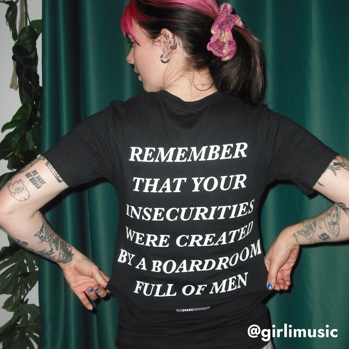 Remember That Your Insecurities Were Created In A Boardroom Full of Men T-Shirt-Feminist Apparel, Feminist Clothing, Feminist T Shirt, BC3001-The Spark Company