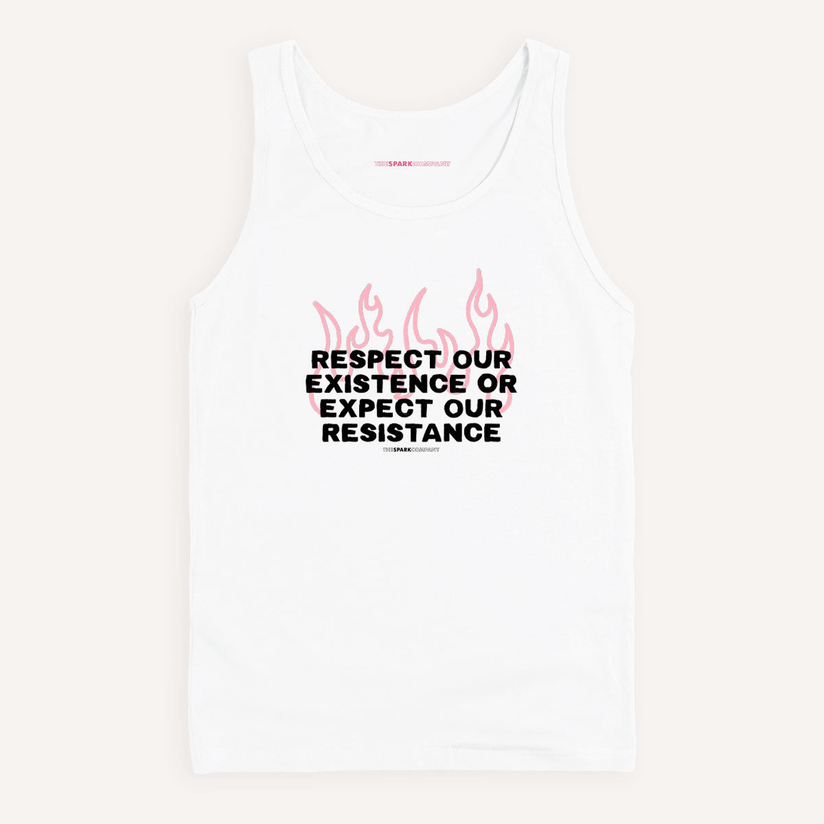 Respect Our Existence Or Expect Our Resistance Tank Top-Feminist Apparel, Feminist Clothing, Feminist Tank, 03980-The Spark Company