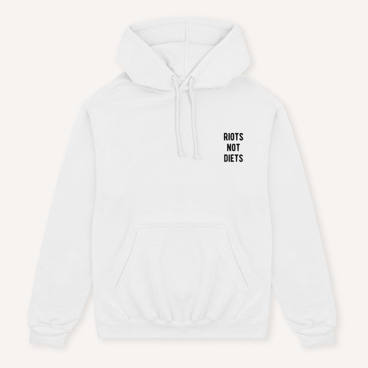 Riots Not Diets Embroidered Hoodie-Feminist Apparel, Feminist Clothing, Feminist Hoodie, JH001-The Spark Company
