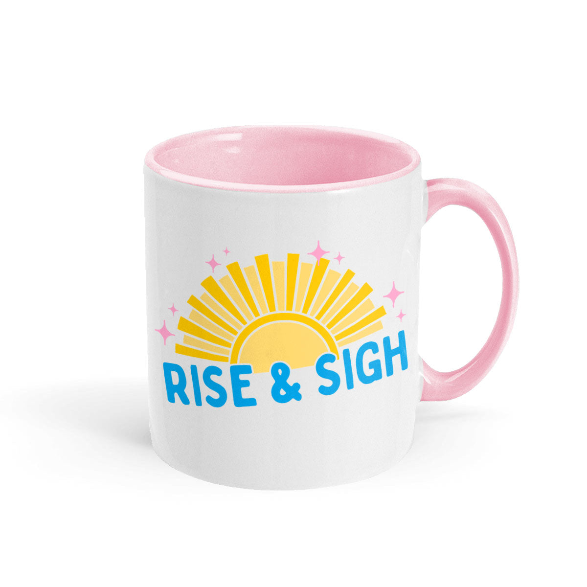 Rise And Sigh Mug-Feminist Apparel, Feminist Gift, Feminist Coffee Mug, 11oz White Ceramic-The Spark Company