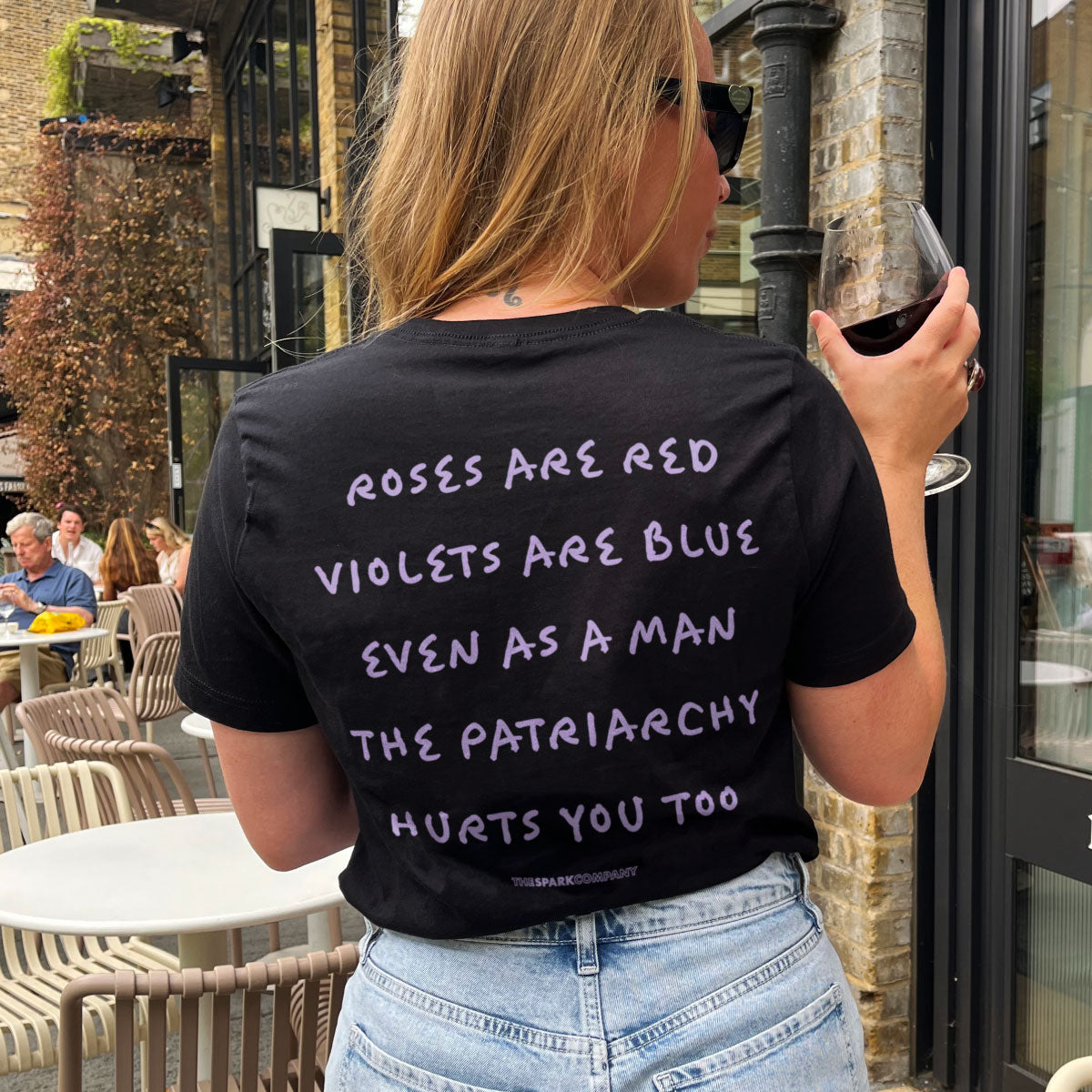 Roses Are Red T-Shirt-Feminist Apparel, Feminist Clothing, Feminist T Shirt, BC3001-The Spark Company