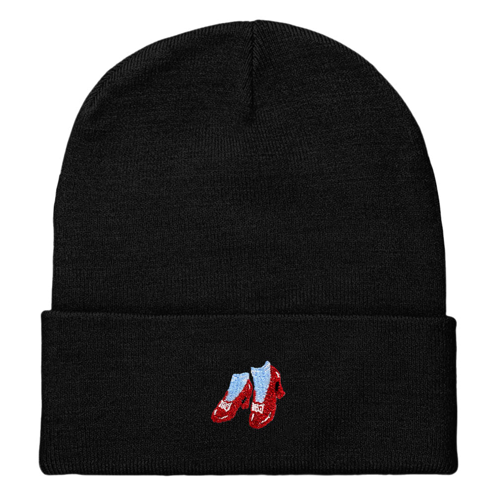 Ruby Slippers Embroidered Beanie Hat-Feminist Apparel, Feminist Gift, Feminist Cuffed Beanie Hat, BB45-The Spark Company