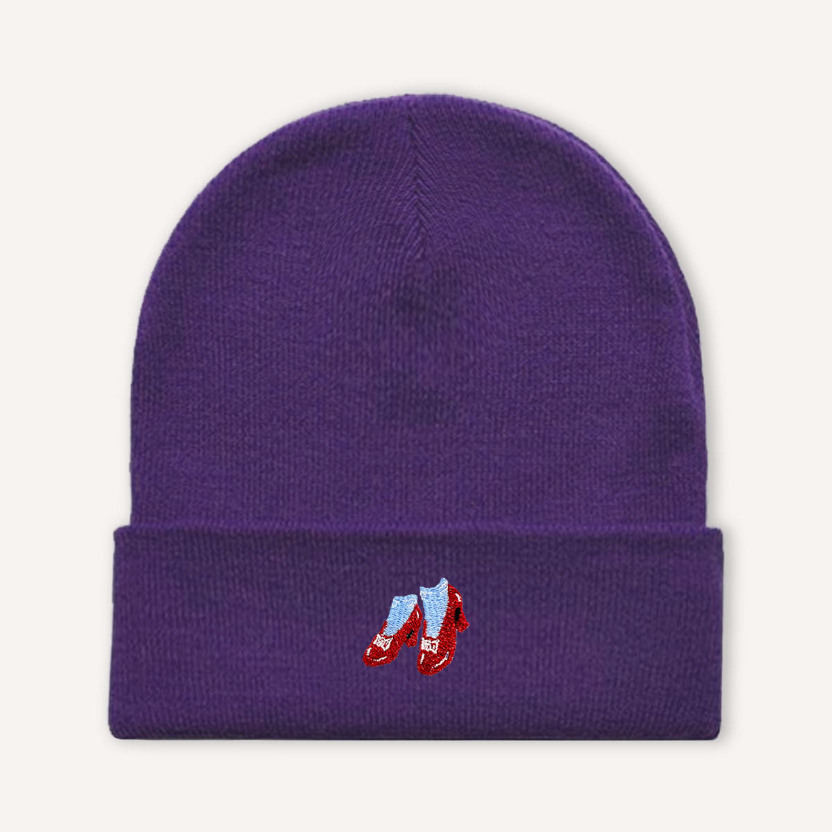 Ruby Slippers Embroidered Beanie Hat-Feminist Apparel, Feminist Gift, Feminist Cuffed Beanie Hat, BB45-The Spark Company
