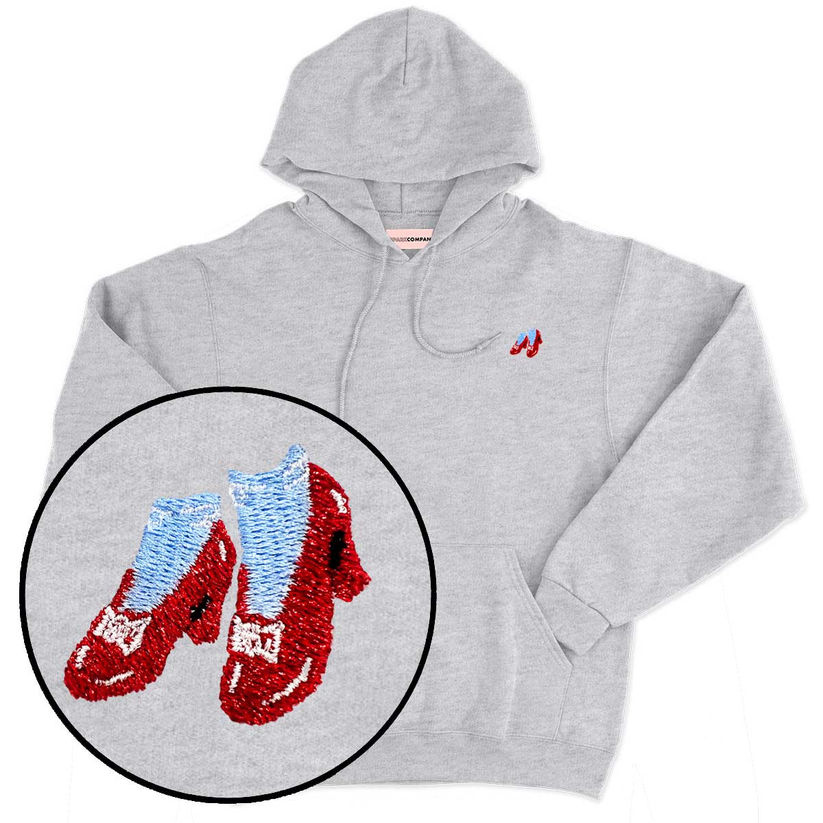 Ruby Slippers Embroidered Hoodie-Feminist Apparel, Feminist Clothing, Feminist Hoodie, JH001-The Spark Company