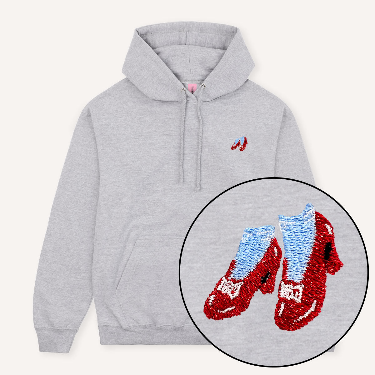 Ruby Slippers Embroidered Hoodie-Feminist Apparel, Feminist Clothing, Feminist Hoodie, JH001-The Spark Company