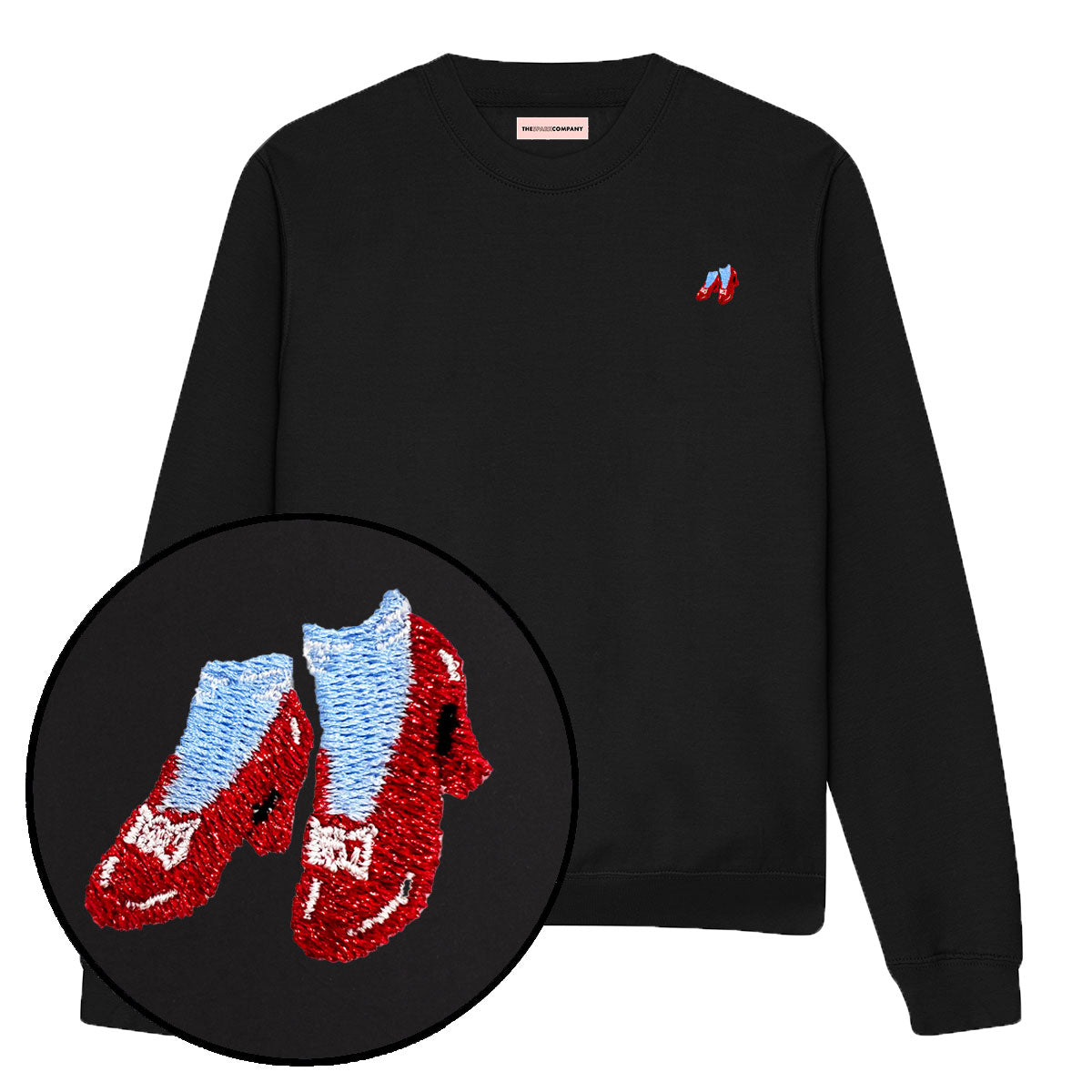 Ruby Slippers Embroidery Detail Sweatshirt-Feminist Apparel, Feminist Clothing, Feminist Sweatshirt, JH030-The Spark Company