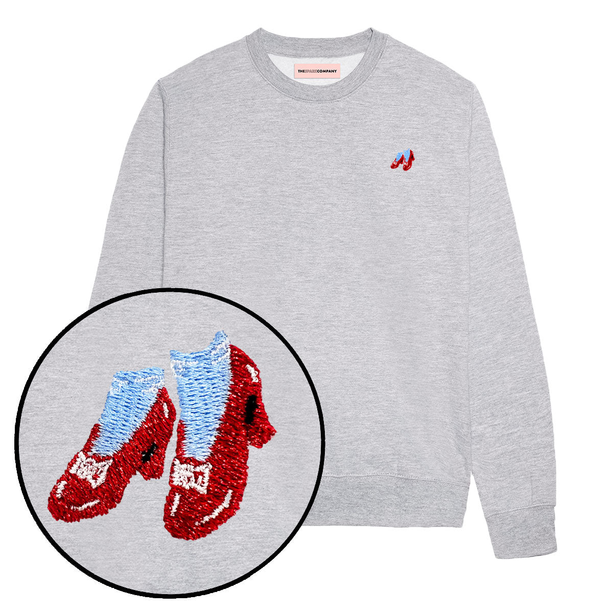 Ruby Slippers Embroidery Detail Sweatshirt-Feminist Apparel, Feminist Clothing, Feminist Sweatshirt, JH030-The Spark Company