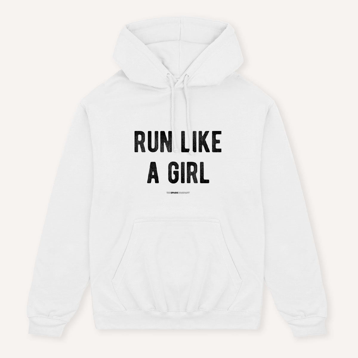 Run Like A Girl Hoodie-Feminist Apparel, Feminist Clothing, Feminist Hoodie, JH001-The Spark Company