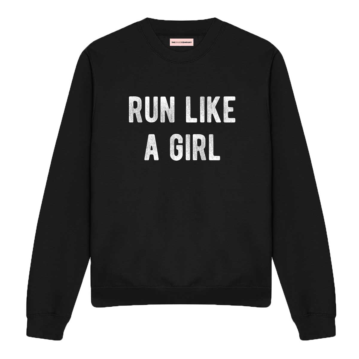 Run Like A Girl Sweatshirt-Feminist Apparel, Feminist Clothing, Feminist Sweatshirt, JH030-The Spark Company