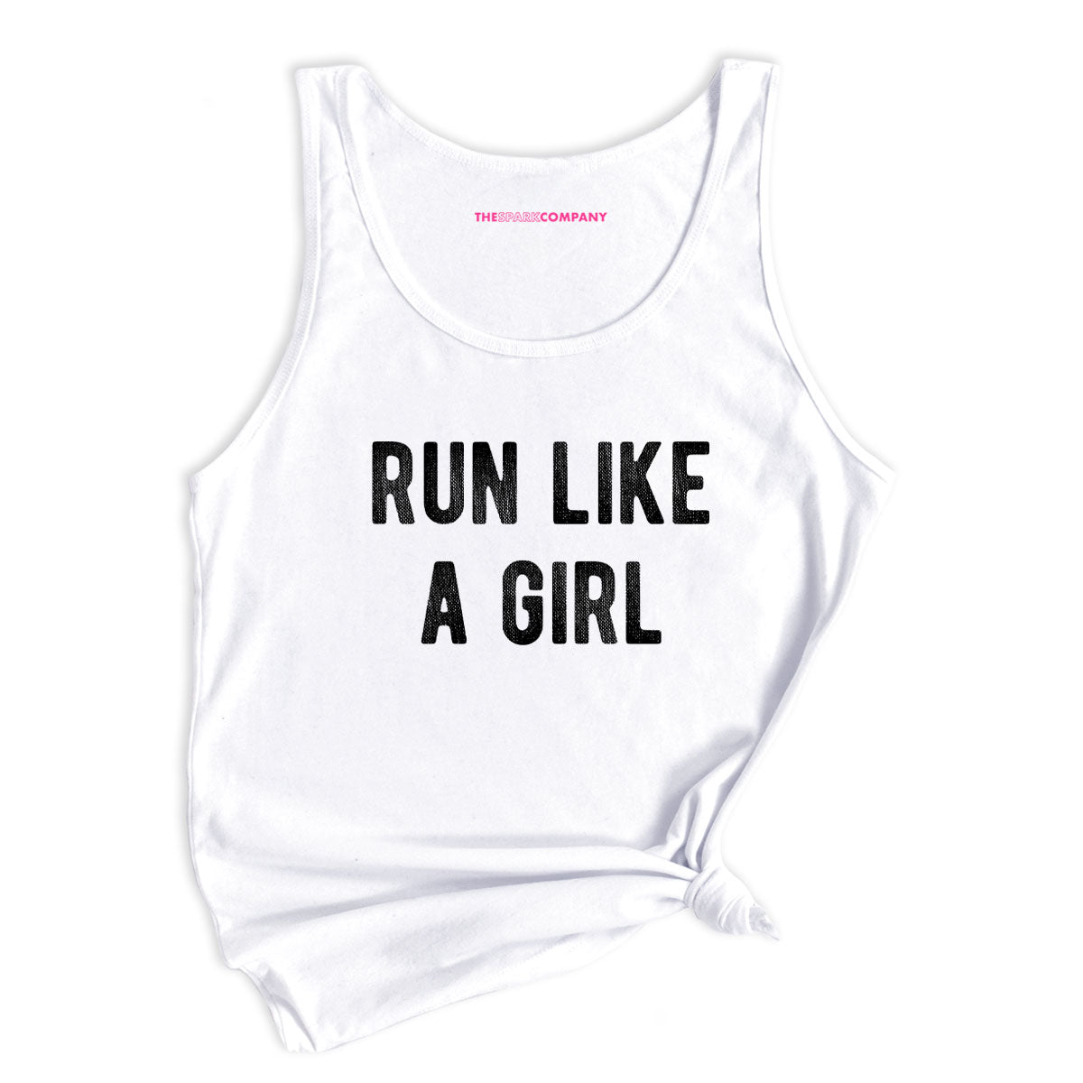 Run Like A Girl Tank Top-Feminist Apparel, Feminist Clothing, Feminist Tank, 03980-The Spark Company