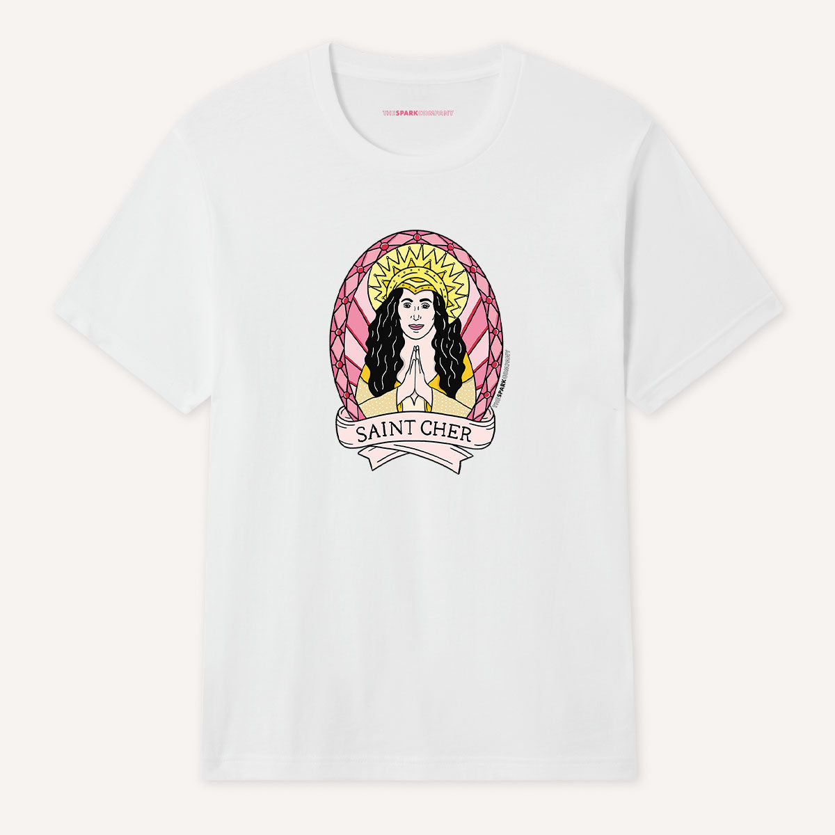 Saint Cher T-Shirt-Feminist Apparel, Feminist Clothing, Feminist T Shirt, BC3001-The Spark Company