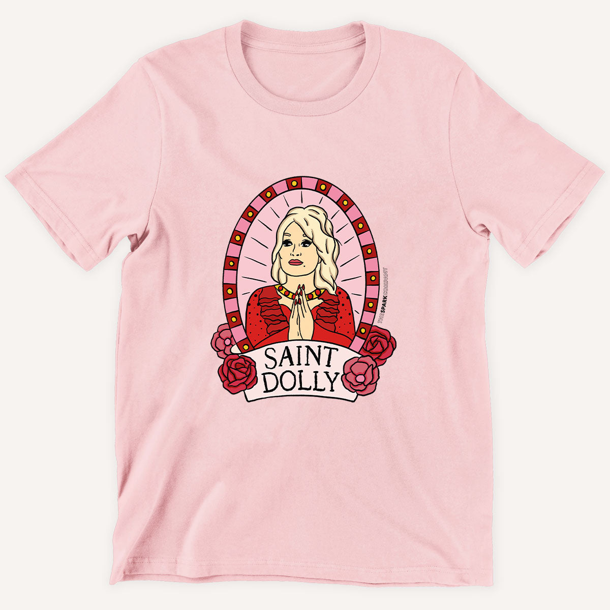 Saint Dolly Kids T-Shirt-Feminist Apparel, Feminist Clothing, Feminist Kids T Shirt, MiniCreator-The Spark Company