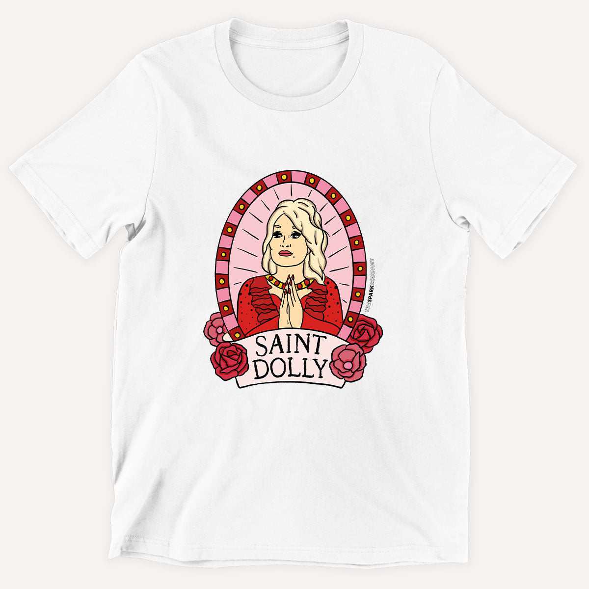 Saint Dolly Kids T-Shirt-Feminist Apparel, Feminist Clothing, Feminist Kids T Shirt, MiniCreator-The Spark Company
