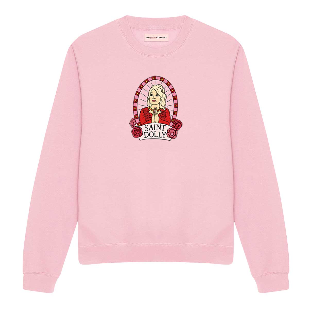 Saint Dolly Sweatshirt-Feminist Apparel, Feminist Clothing, Feminist Sweatshirt, JH030-The Spark Company