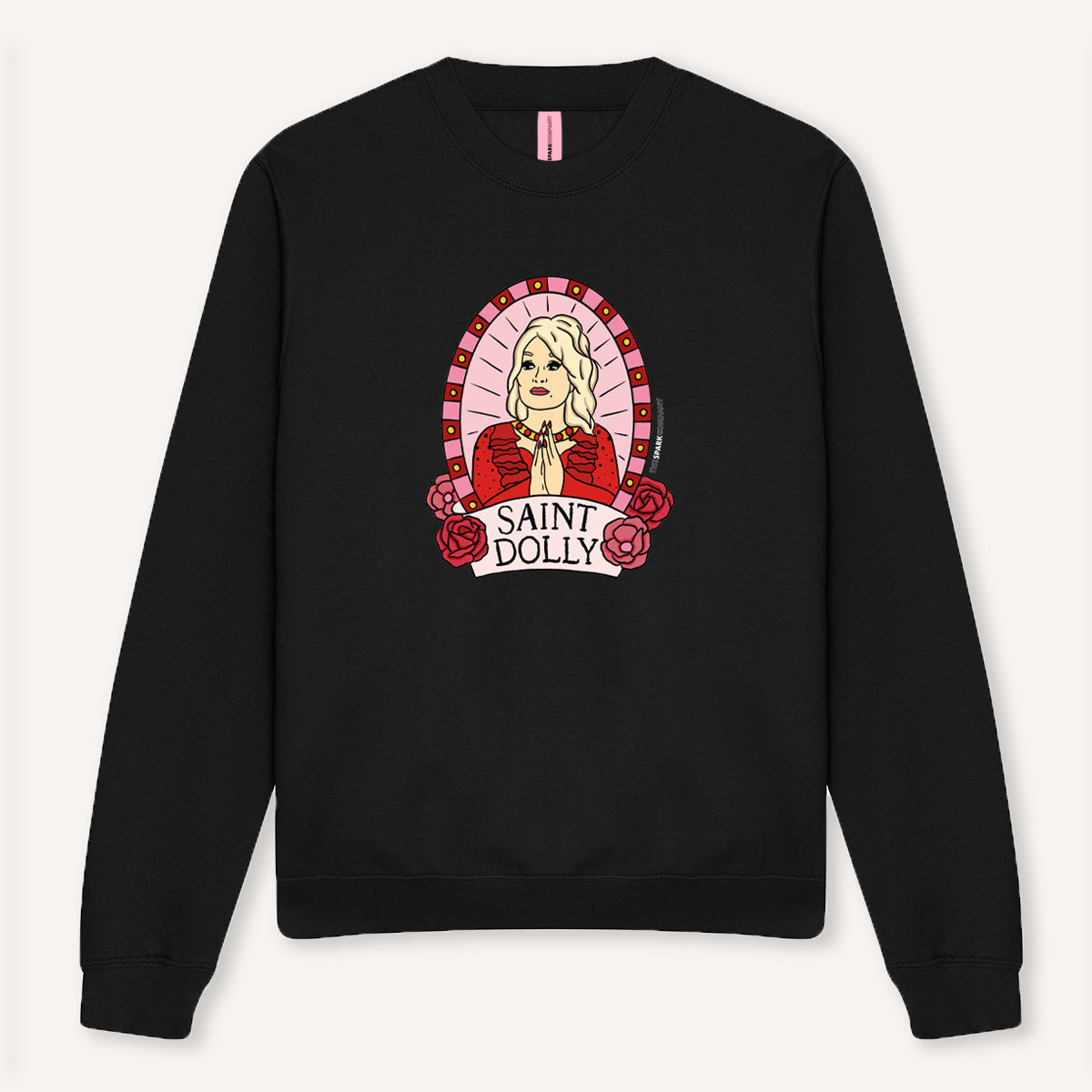 Saint Dolly Sweatshirt-Feminist Apparel, Feminist Clothing, Feminist Sweatshirt, JH030-The Spark Company