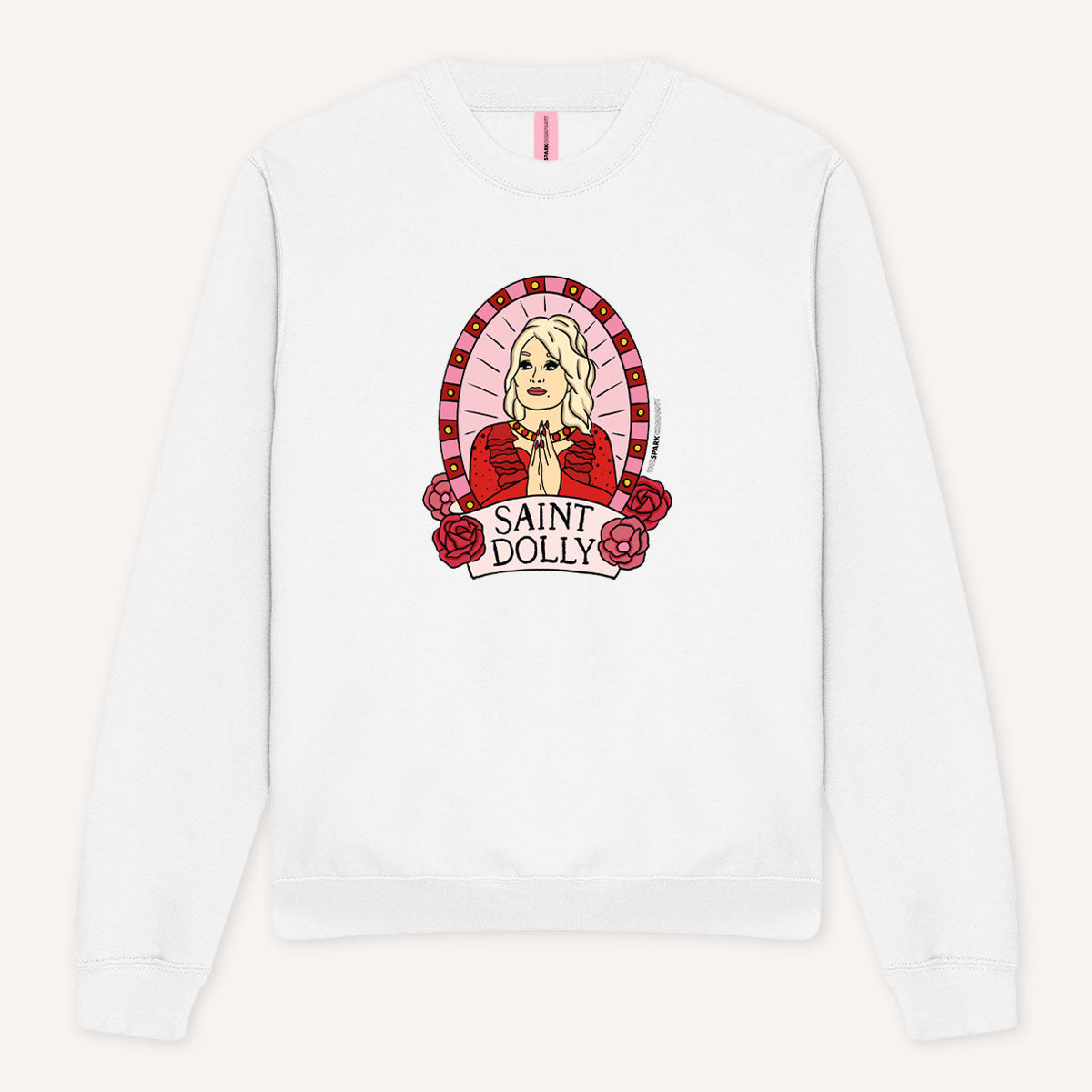 Saint Dolly Sweatshirt-Feminist Apparel, Feminist Clothing, Feminist Sweatshirt, JH030-The Spark Company