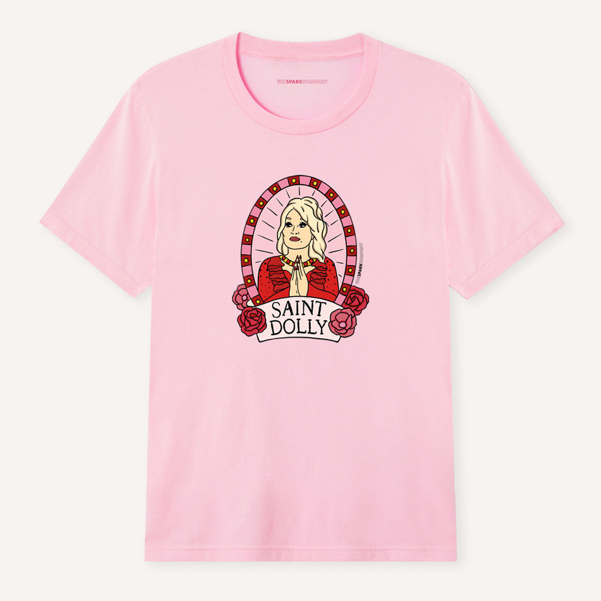 Saint Dolly T-Shirt-Feminist Apparel, Feminist Clothing, Feminist T Shirt, BC3001-The Spark Company