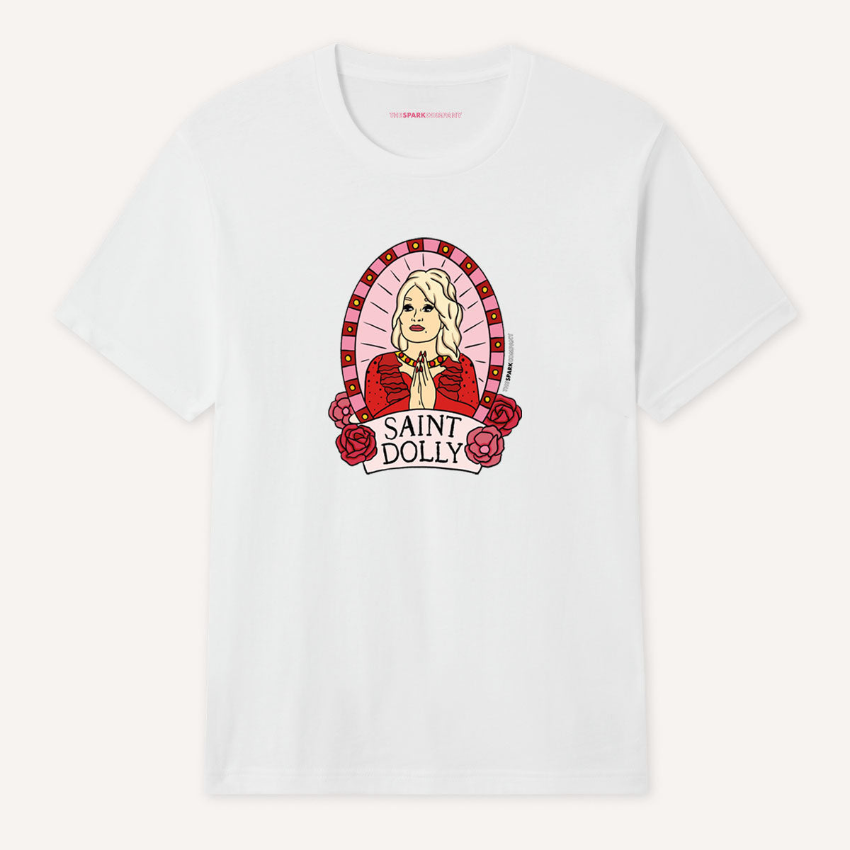 Saint Dolly T-Shirt-Feminist Apparel, Feminist Clothing, Feminist T Shirt, BC3001-The Spark Company