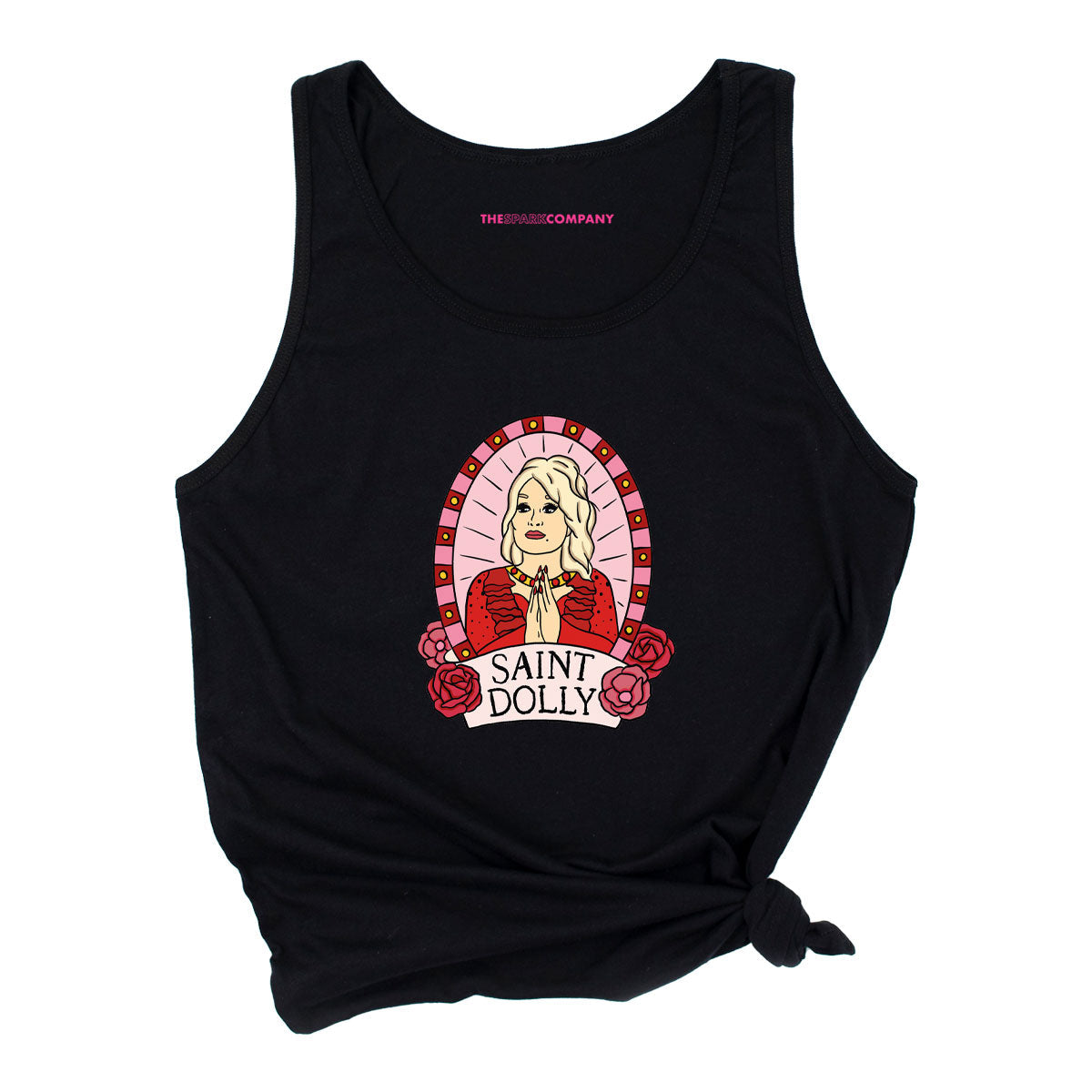 Saint Dolly Tank Top-Feminist Apparel, Feminist Clothing, Feminist Tank, 03980-The Spark Company