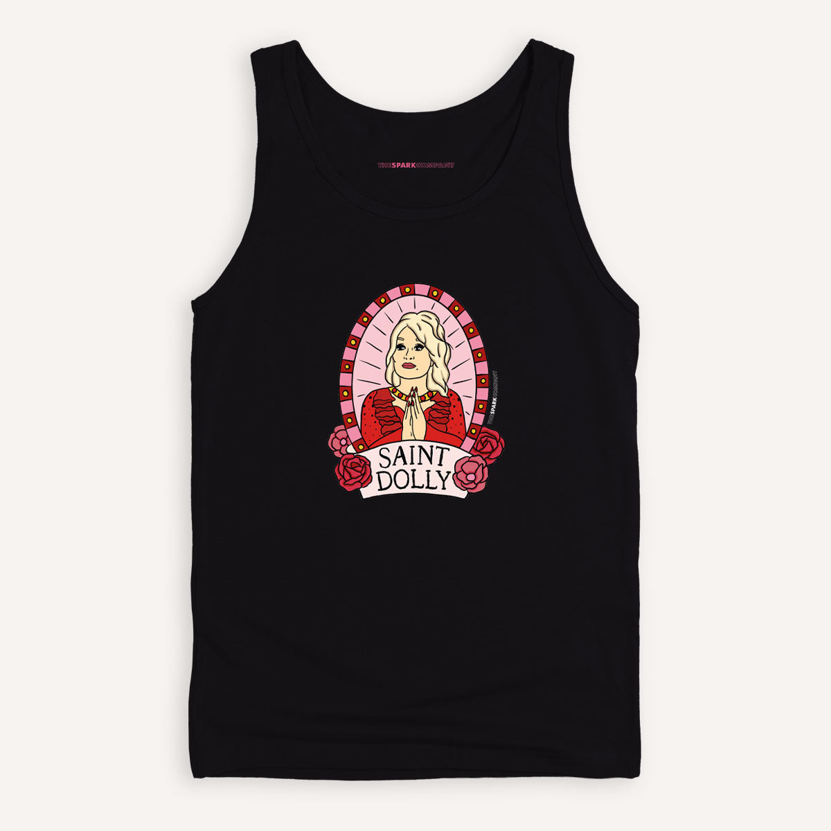 Saint Dolly Tank Top-Feminist Apparel, Feminist Clothing, Feminist Tank, 03980-The Spark Company