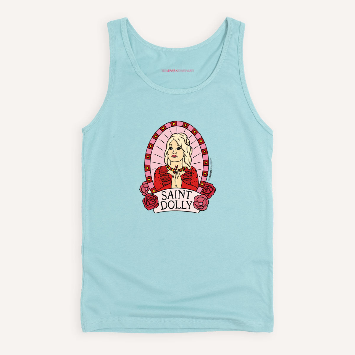 Saint Dolly Tank Top-Feminist Apparel, Feminist Clothing, Feminist Tank, 03980-The Spark Company