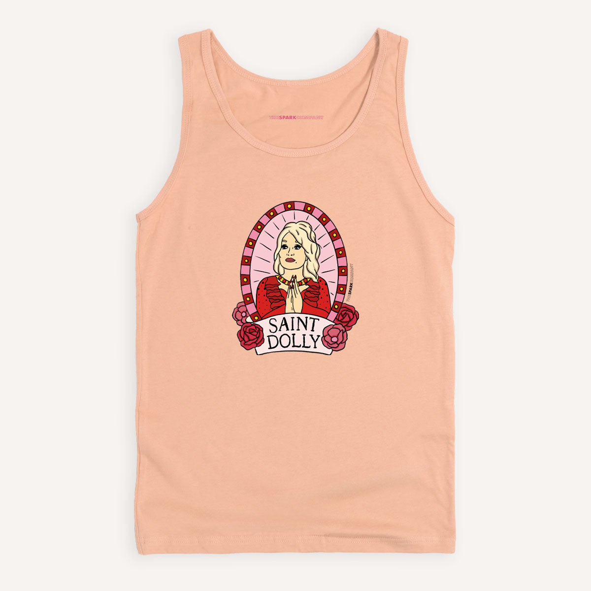 Saint Dolly Tank Top-Feminist Apparel, Feminist Clothing, Feminist Tank, 03980-The Spark Company