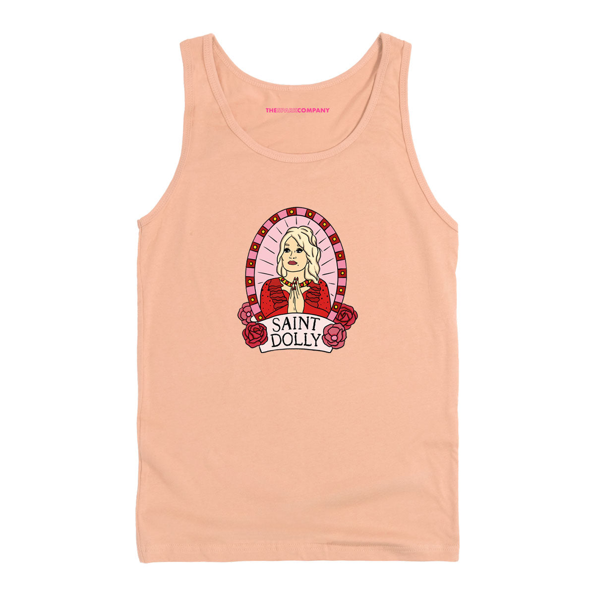 Saint Dolly Tank Top-Feminist Apparel, Feminist Clothing, Feminist Tank, 03980-The Spark Company