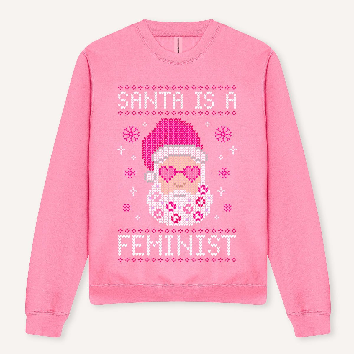 Santa Is A Feminist Ugly Christmas Jumper-Feminist Apparel, Feminist Clothing, Feminist Sweatshirt, JH030-The Spark Company