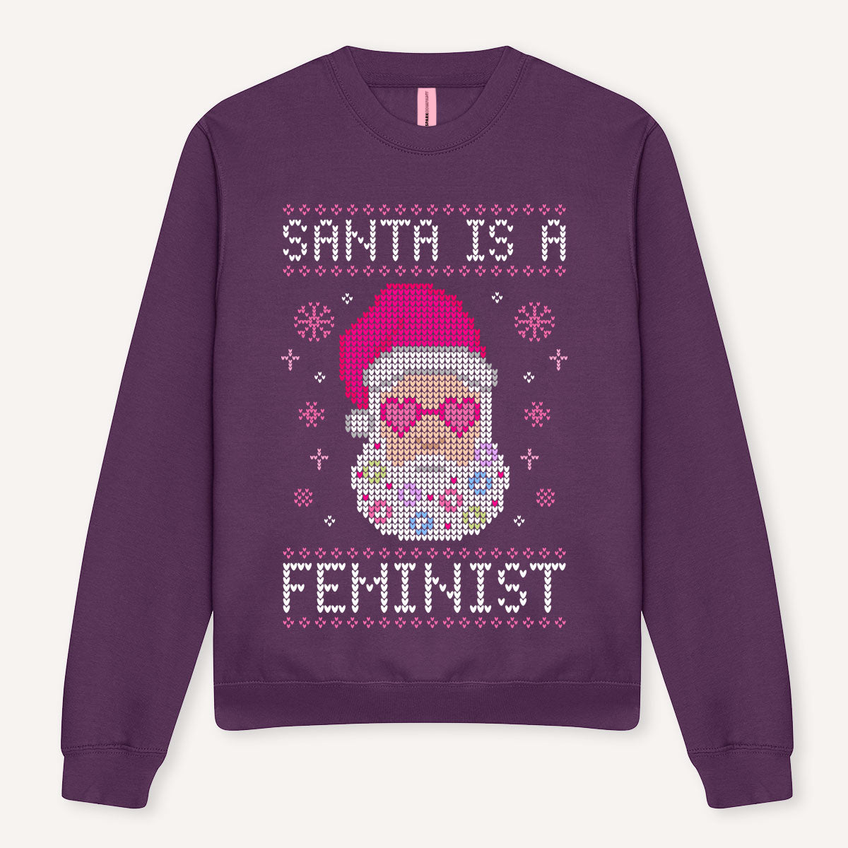 Santa Is A Feminist Ugly Christmas Jumper-Feminist Apparel, Feminist Clothing, Feminist Sweatshirt, JH030-The Spark Company