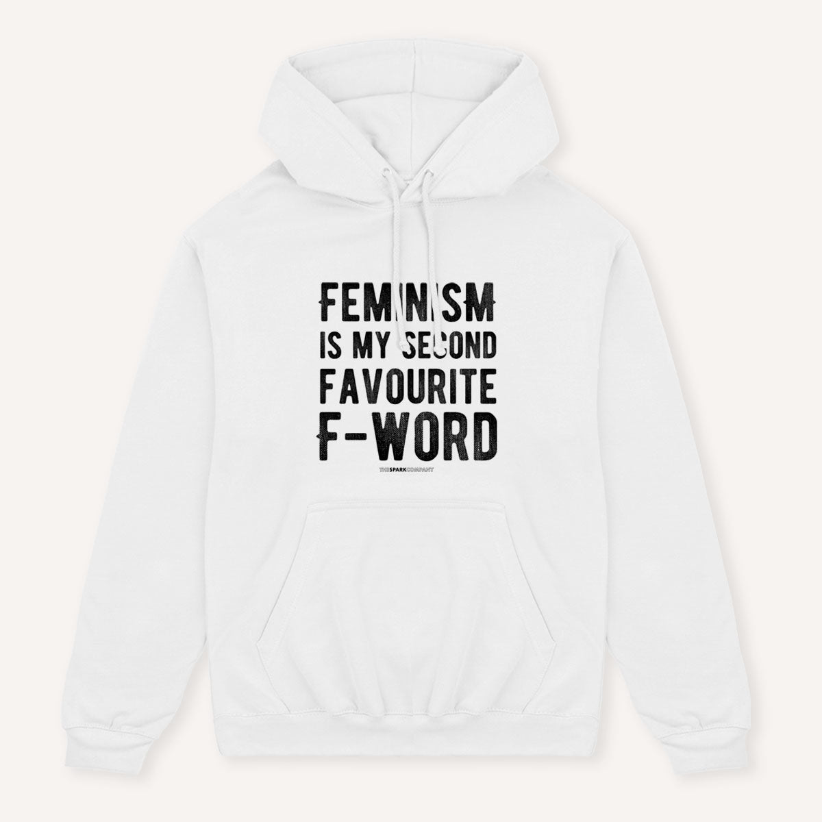 Second Favourite F-Word Hoodie-Feminist Apparel, Feminist Clothing, Feminist Hoodie, JH001-The Spark Company