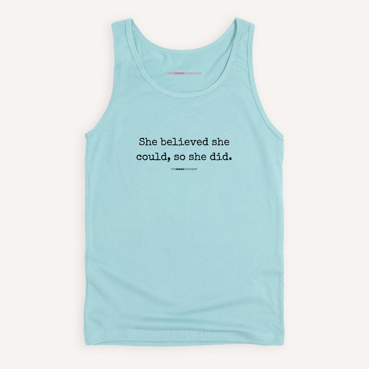 She Believed She Could, So She Did Tank Top-Feminist Apparel, Feminist Clothing, Feminist Tank, 03980-The Spark Company
