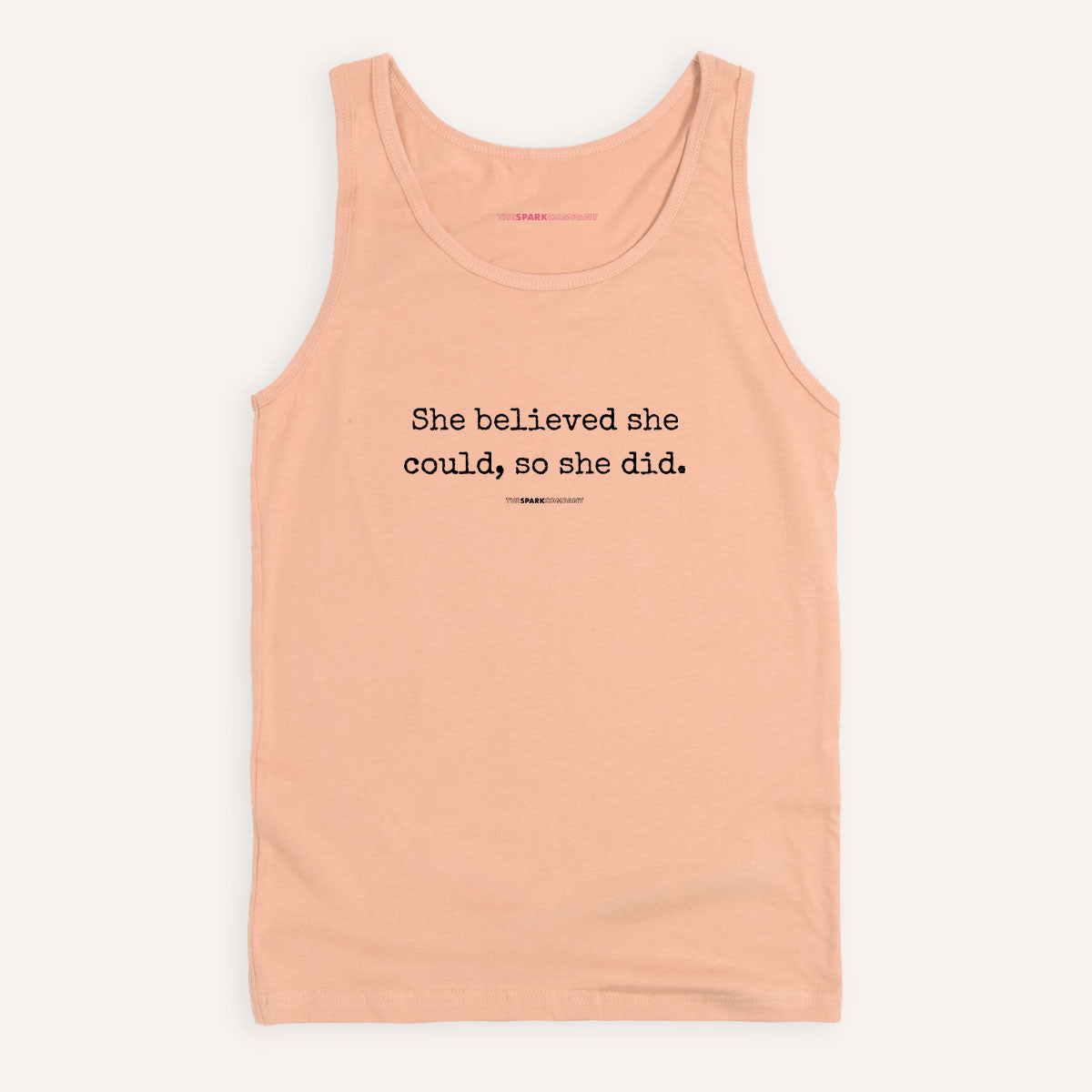 She Believed She Could, So She Did Tank Top-Feminist Apparel, Feminist Clothing, Feminist Tank, 03980-The Spark Company