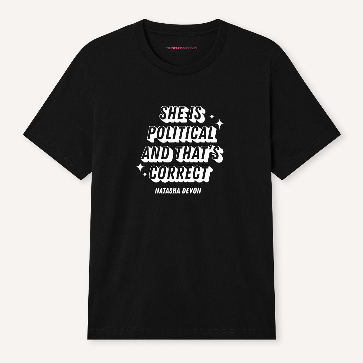 She Is Political T-Shirt-Feminist Apparel, Feminist Clothing, Feminist T Shirt, BC3001-The Spark Company