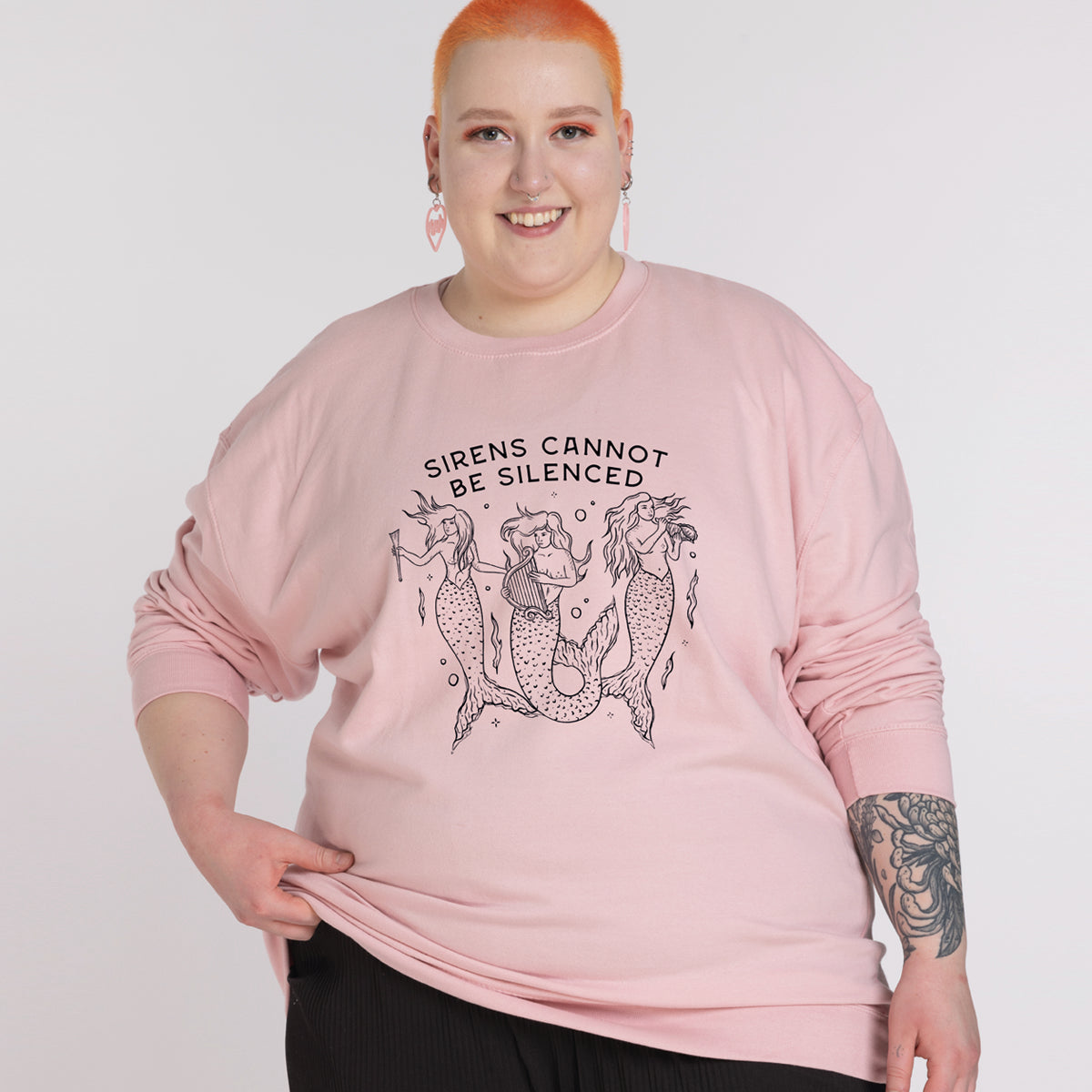 Sirens Cannot Be Silenced Sweatshirt-Feminist Apparel, Feminist Clothing, Feminist Sweatshirt, JH030-The Spark Company