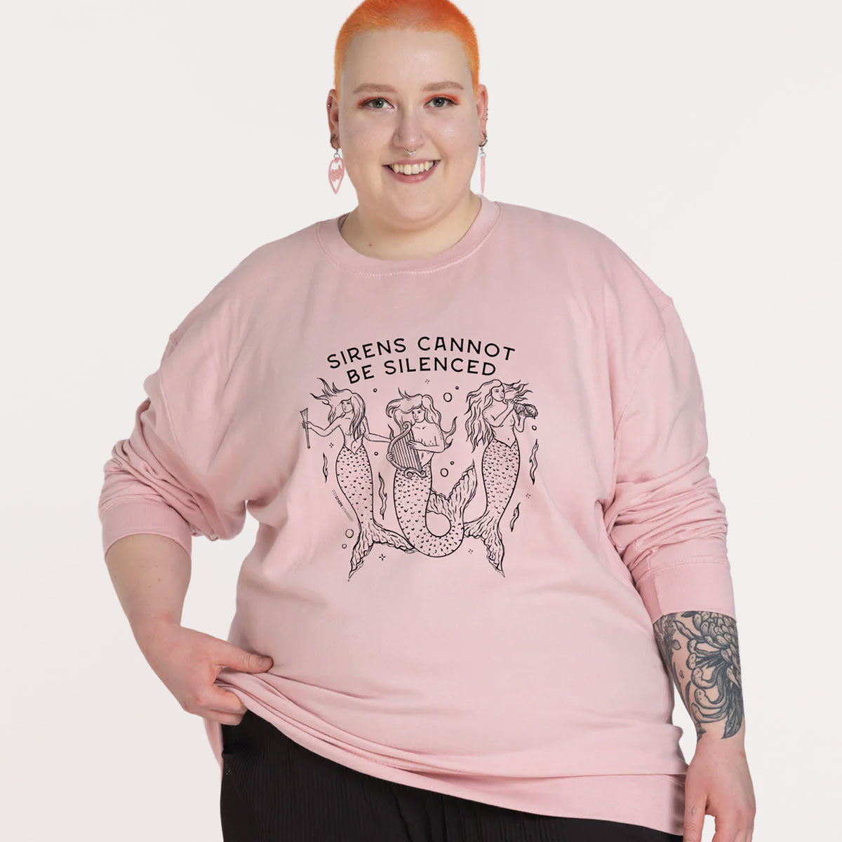 Sirens Cannot Be Silenced Sweatshirt-Feminist Apparel, Feminist Clothing, Feminist Sweatshirt, JH030-The Spark Company