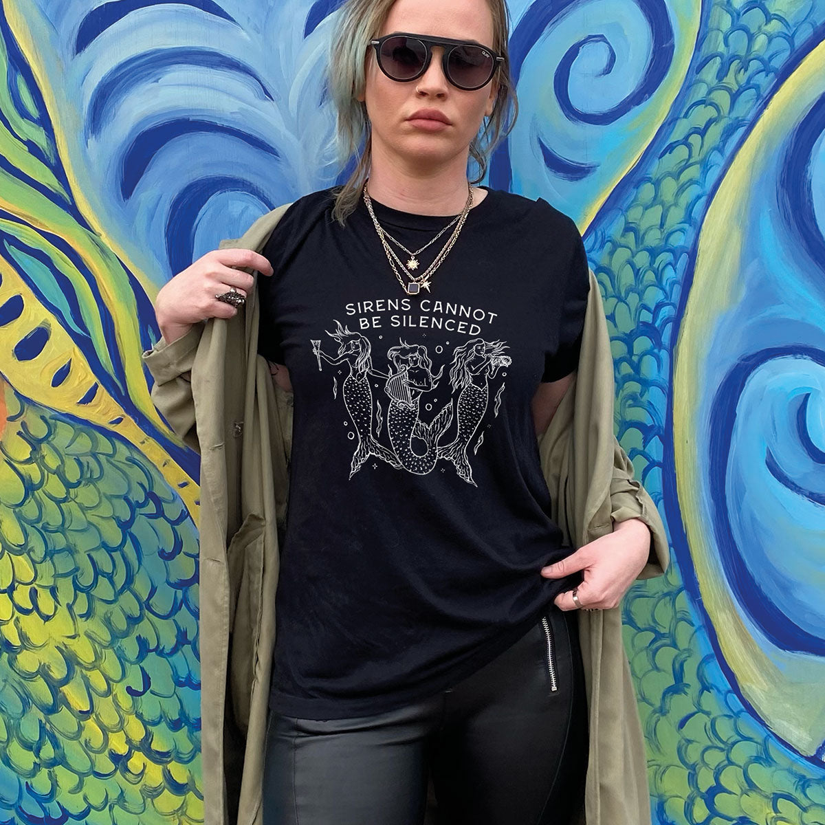 Sirens Cannot Be Silenced T-Shirt-Feminist Apparel, Feminist Clothing, Feminist T Shirt, BC3001-The Spark Company