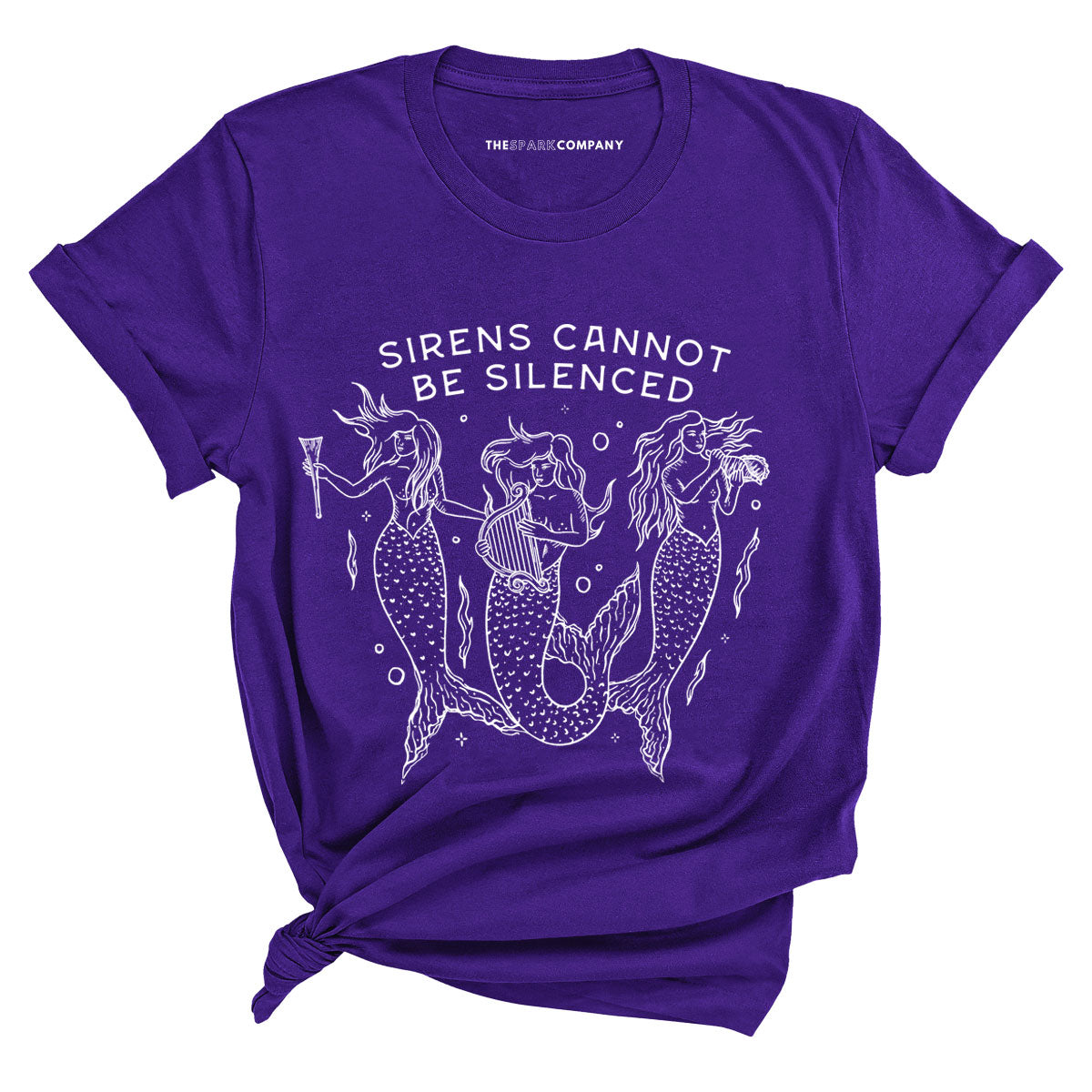 Sirens Cannot Be Silenced T-Shirt-Feminist Apparel, Feminist Clothing, Feminist T Shirt, BC3001-The Spark Company