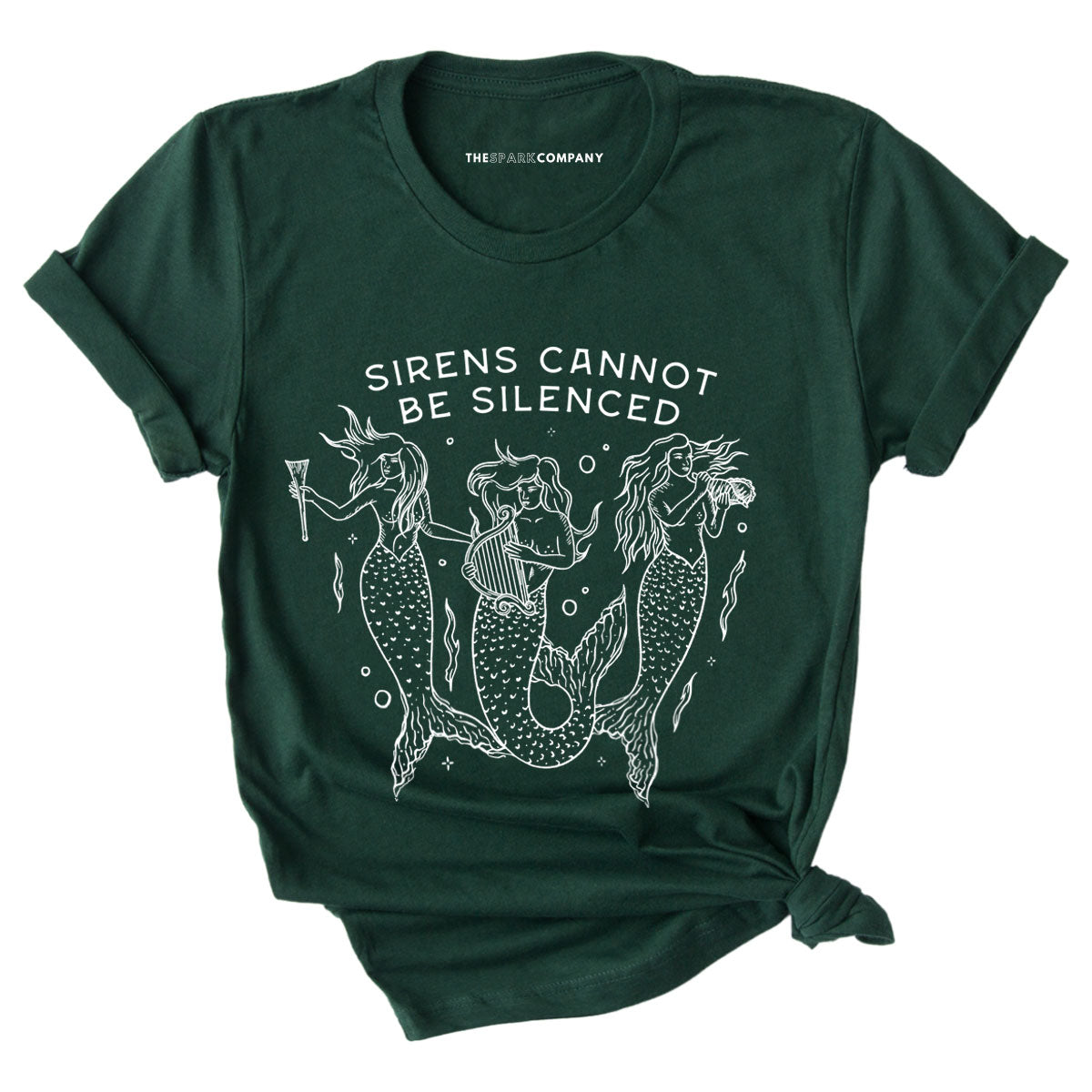 Sirens Cannot Be Silenced T-Shirt-Feminist Apparel, Feminist Clothing, Feminist T Shirt, BC3001-The Spark Company