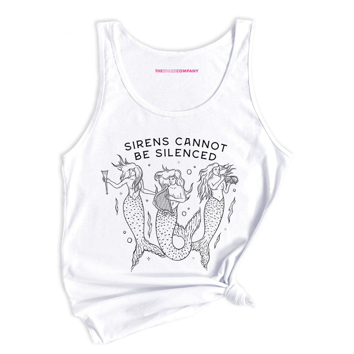 Sirens Cannot Be Silenced Tank Top-Feminist Apparel, Feminist Clothing, Feminist Tank, 03980-The Spark Company