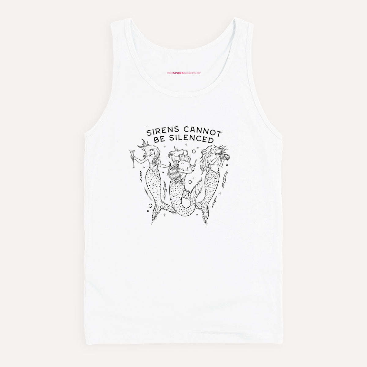 Sirens Cannot Be Silenced Tank Top-Feminist Apparel, Feminist Clothing, Feminist Tank, 03980-The Spark Company