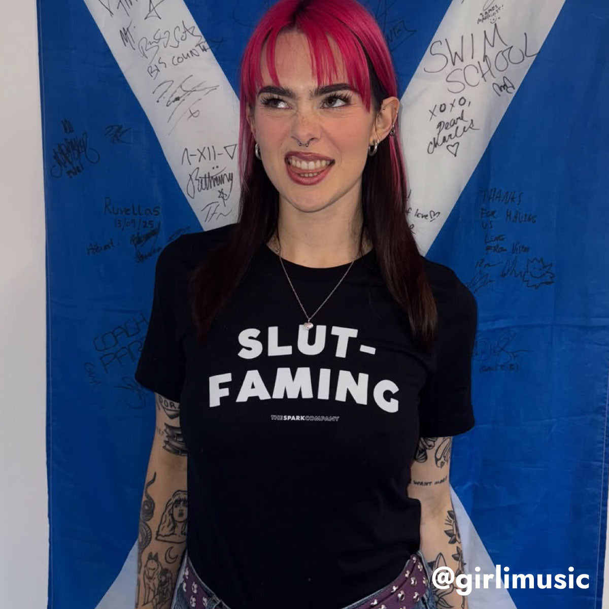 Slut-Faming T-Shirt-Feminist Apparel, Feminist Clothing, Feminist T Shirt, BC3001-The Spark Company