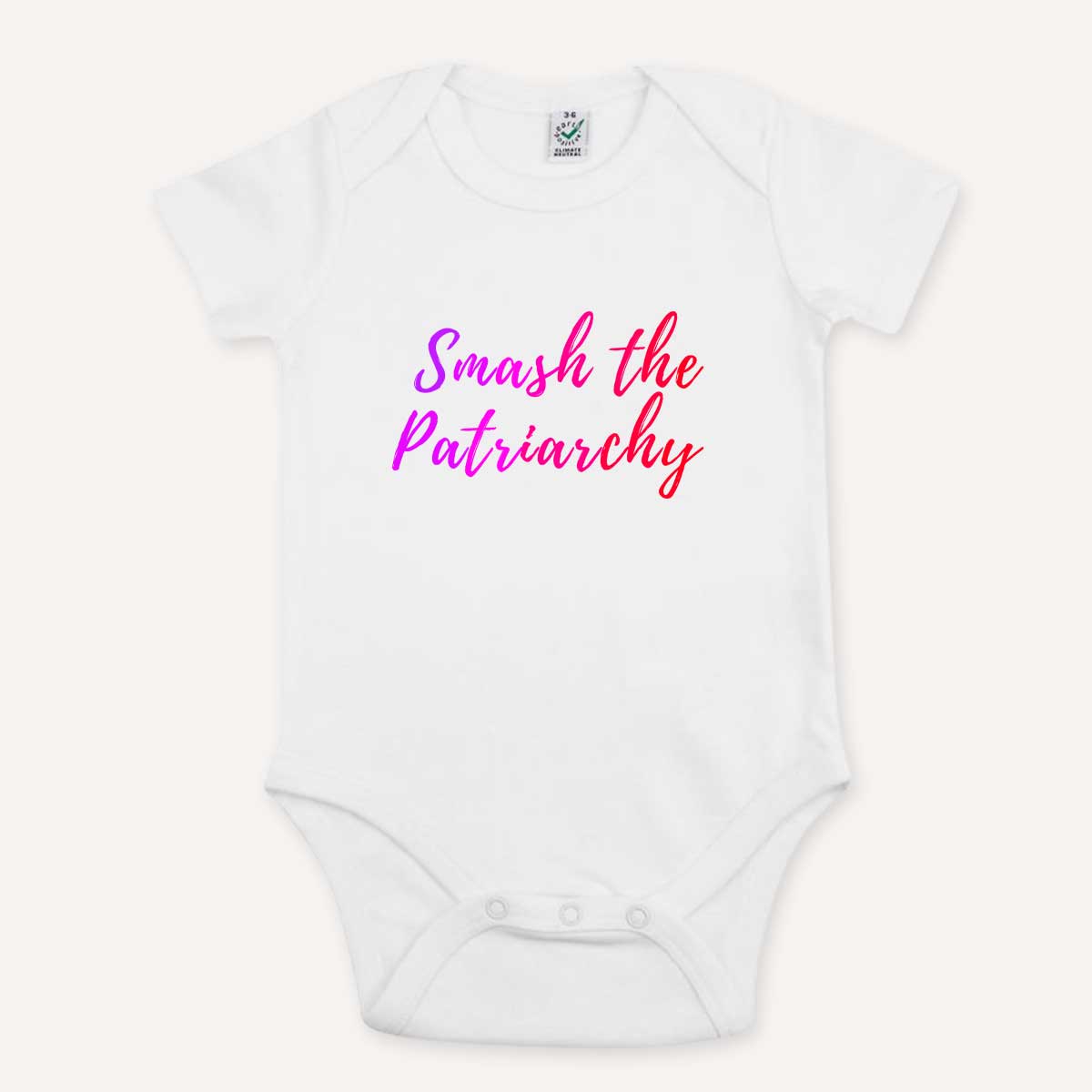 Smash The Patriarchy Babygrow-Feminist Apparel, Feminist Clothing, Feminist Baby Onesie, EPB02-The Spark Company